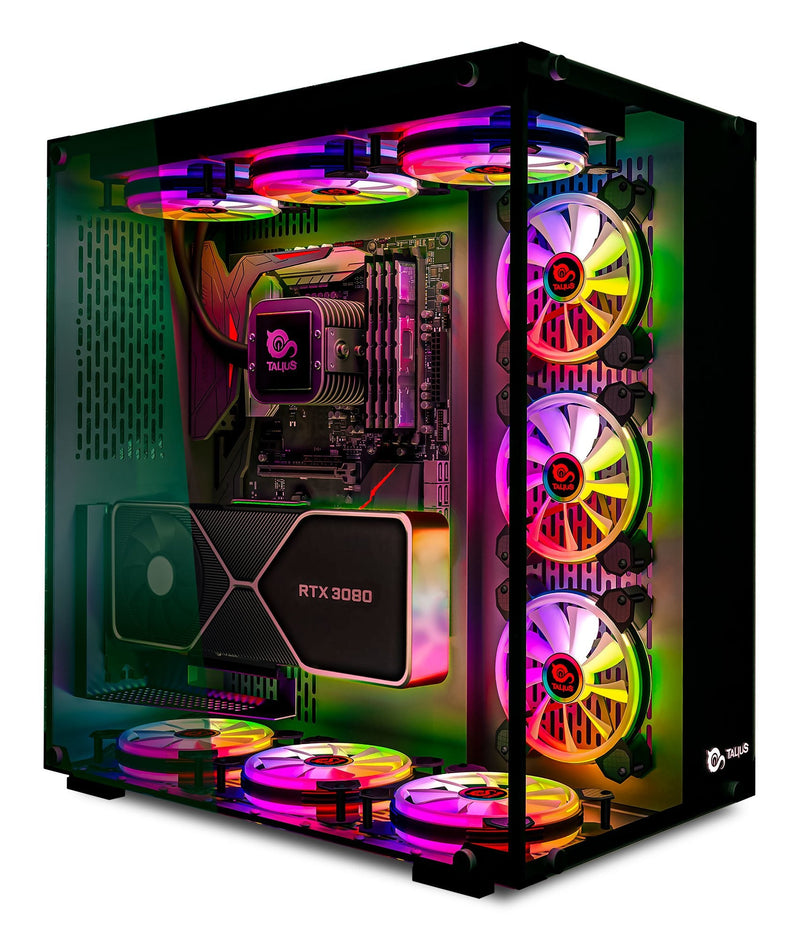 Talius PC Case ATX Gaming Cronos RGB Glass Tempered USB 3.0
