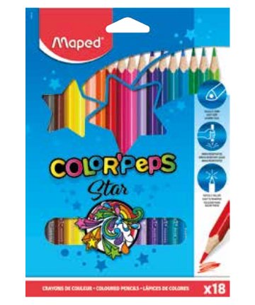 Maped Pencils Colours Color'peps Star C/ Certificado Fsc Surtidos Case 18