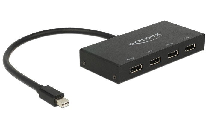 Delock 87693 Divisor DisplayPort 1.2 1 X Input Mini DisplayPort 4 X Output DisplayPort 4K