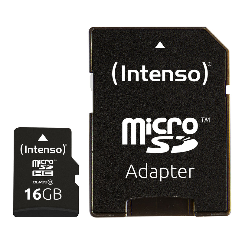 Intenso microSD 16GB Intenso CL10 + Adapt SD