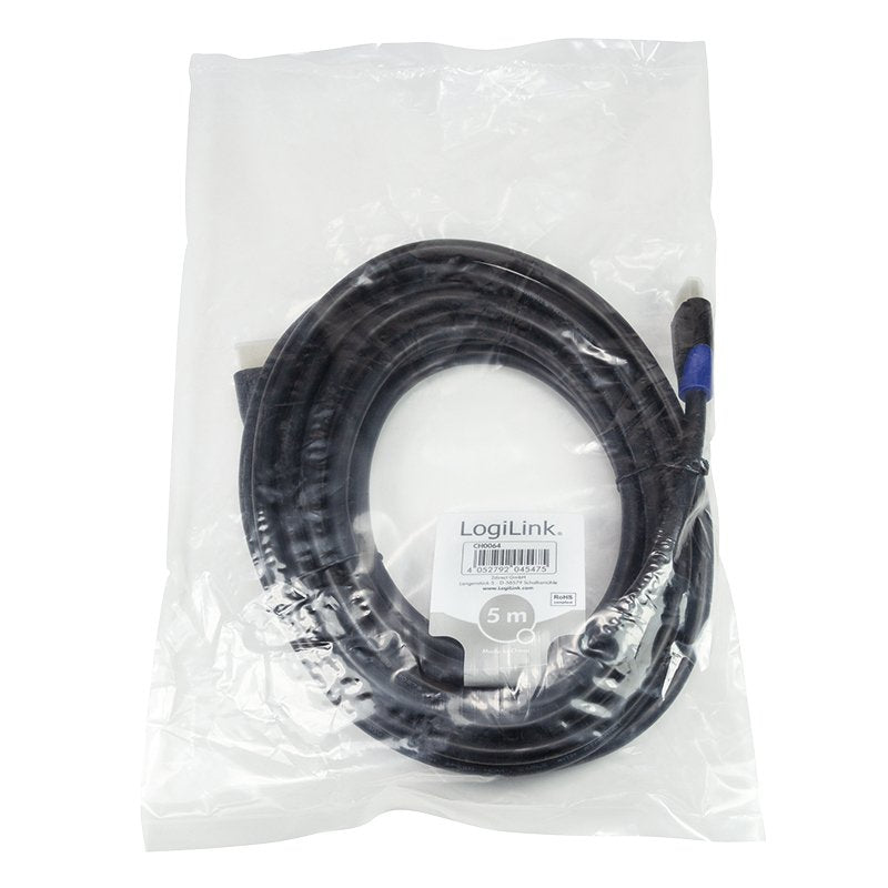 Logilink CH0064 HDMI Cable 5M HDMI Type a Standard Black