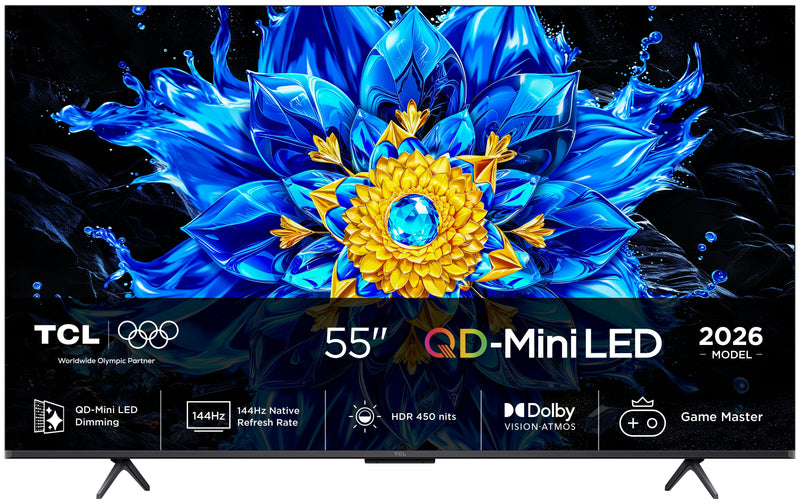 Tcl 55P8L Black TV Smart TV 55 QLED UHD 4K Hdr 144 HZ