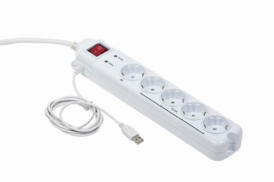 Gembird Power Strip Plugs 5VÍAS Protection Contra Sobretensiones/Master-slave — image 1