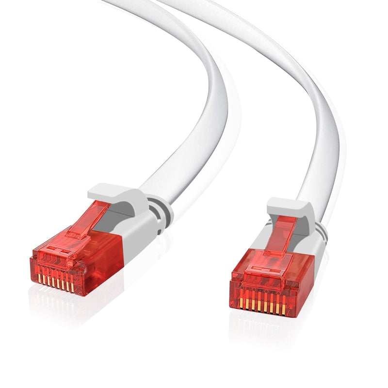 Helos Ultra Slim Network Cable U/UTP CAT.6 White 15,0M