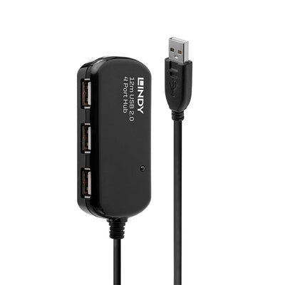 Lindy 4-PORT USB 2.0 Hub 480 Mbit/S Black — image 1