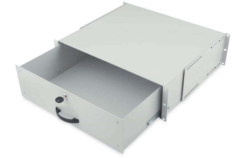 Digitus Drawer 3U 483MM Grey With Lock