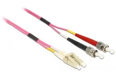 Delock Cable Fibre Optic Lc a St Multimode OM4 0,5M — image 1