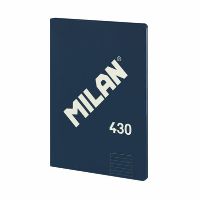 Milan Libreta Encolada Formato A4 Pautado 7MM - 48 Hojas 95 Gr/M2 - Microperforado - Cover Blanda - Colour Blu — image 1