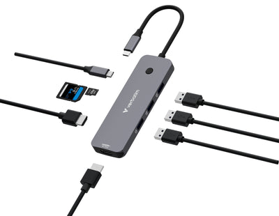 Verbatim Hub USB-C Pro Multiport 8 Port CMH-08 32151 — image 1