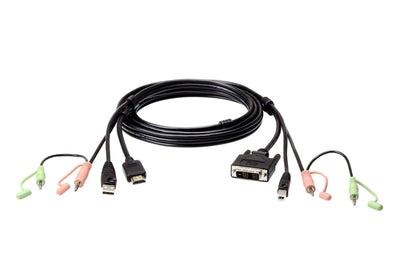 Aten Cable KVM HDMI a DVI-d USB With Audio 1,8M — image 1
