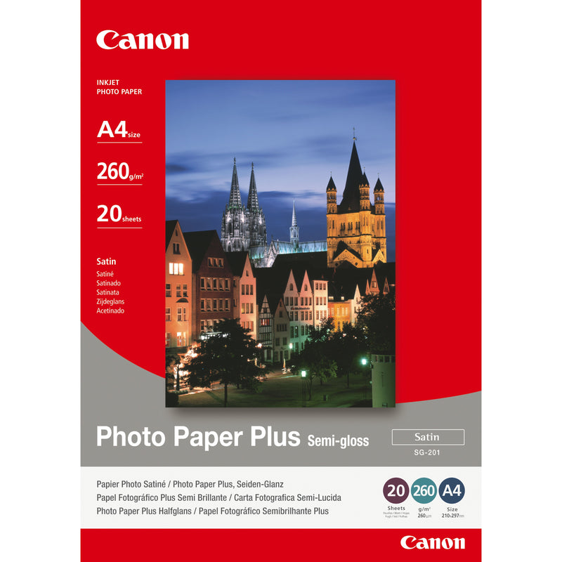 Canon Paper Plus SG-201-A4 Satinado 20HOJAS