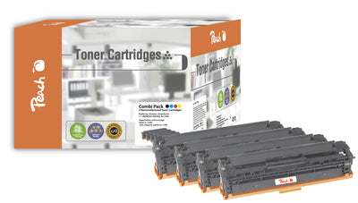 Peach Toner Paquete Ahorro 110849 (PT288) Compatible With HP CB540, CB541, CB542, CB543 PT288 — image 1