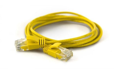 Wantecwire UTP, Cable Extra Thin CAT.6A, D 2,8MM, Yellow Length 0,20M — image 1