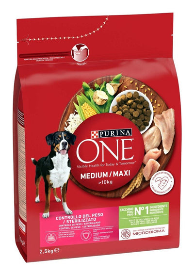Purina One Med/Max. Adult Turkey & Rice 2,5KG — image 1