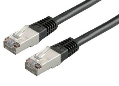 Roline Network Cable KAT.6 Class And S FTP Pimf Black 5M — image 1