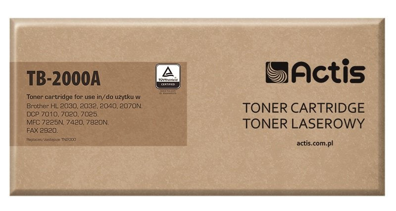 Actis Toner Compatible (reemplazo Brother TN-2000 / TN-2005 - Standard - 2500 Páginas - Black