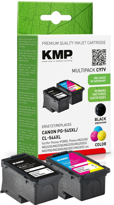 Kmp C97V Multipack Bk/Colour Comp. W. Canon PG-545/CL-546 XL — image 1