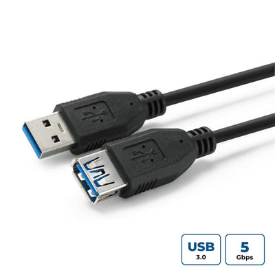 Microconnect USB3.0AAF5B USB Cable USB 3.2 Gen 1 (3.1 Gen 1) 5M USB a Black — image 1