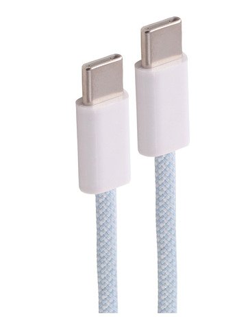 Shiverpeaks USB-C Cable Charging 2.0, 60W, Blue Textil, 2,5M