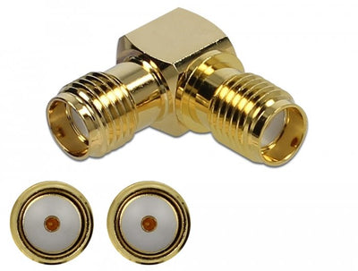 Delock Adapter Sma Female a Sma Female 90° 10GHZ — image 1