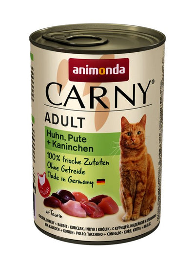 Animonda Carny Adult Sabor: Pollo, Pavo, Conejo - Comida Húmeda Gatos - 400G — image 1