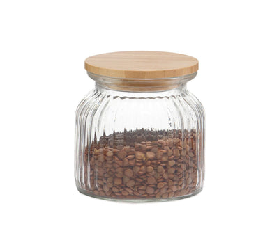Andrea House Bote Kitchen Glass Bambú 600ML MS72136 — image 1