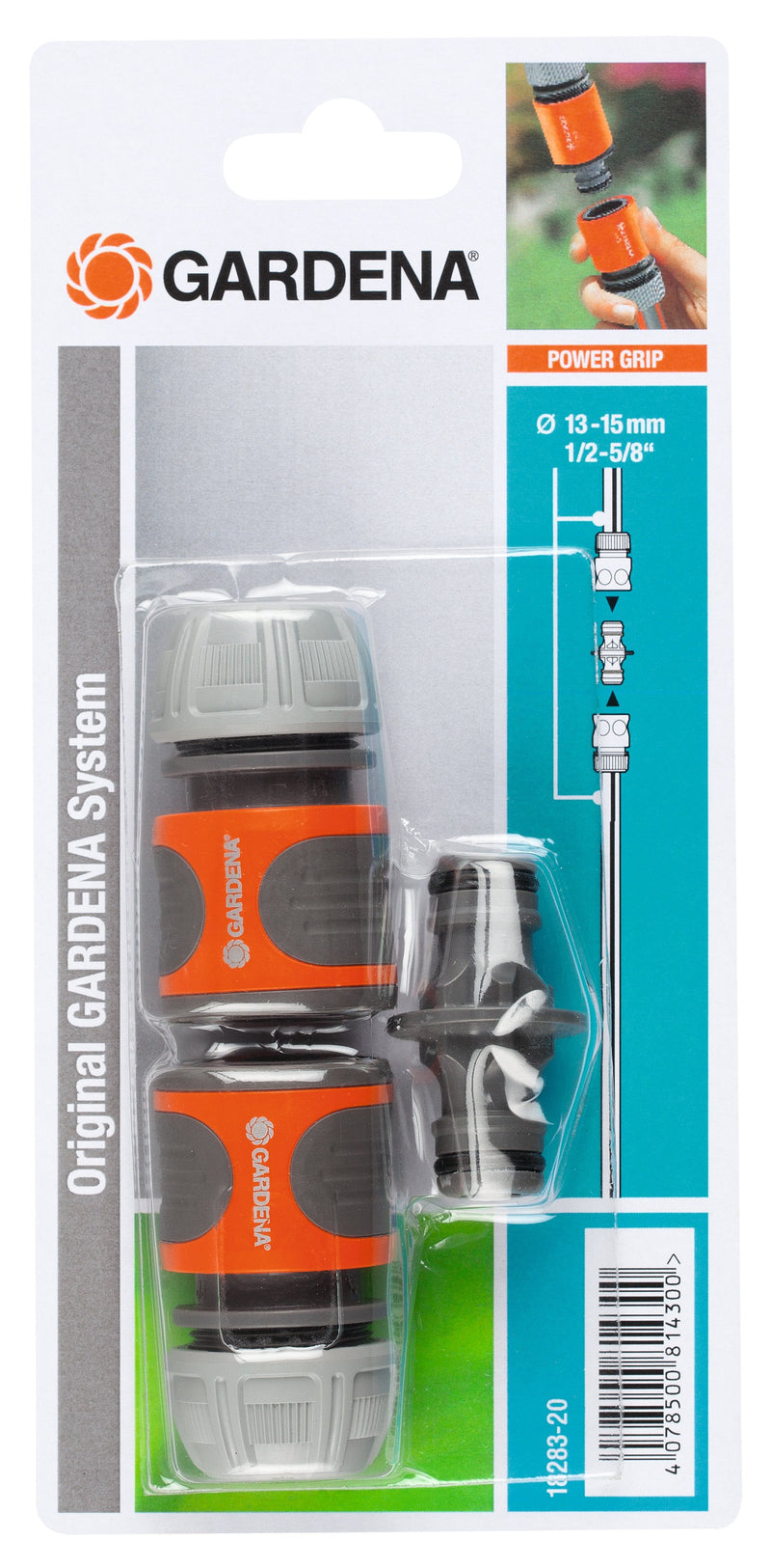 Gardena 18283-20 Accesorio Hose Connector Hose Grey Orange Silver 1 Pieces