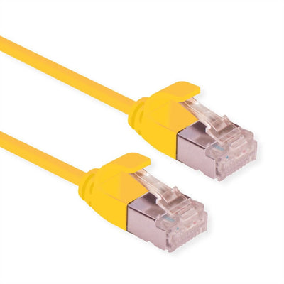 Roline Green U FTP Network Cable CAT.6A (class Ea), Lsoh, Slim, Yellow 2M — image 1