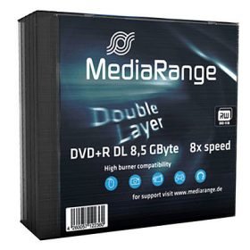 Mediarange MR465 Dvd White 8,5GB Dvd + R Dl 5 Pieces