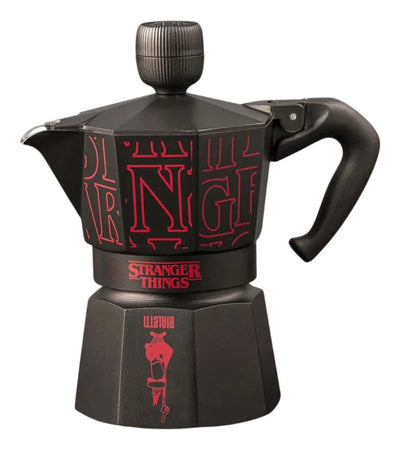 Coffee Machine Italiana Bialetti Moka Express Stranger Things 3 Cups (130ML), Pomo Musical With Charging Usb-c — image 1