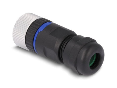 Delock 60538 M12 Connector Codificado a 8 Pines Female Assembly With Connection Screw — image 1
