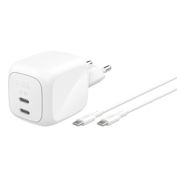 Belkin WCH020KQ2MWH-B6 Cargador Dispositivo Mobile Phone Universal Blanco Power Alterna Charging Fast Interior