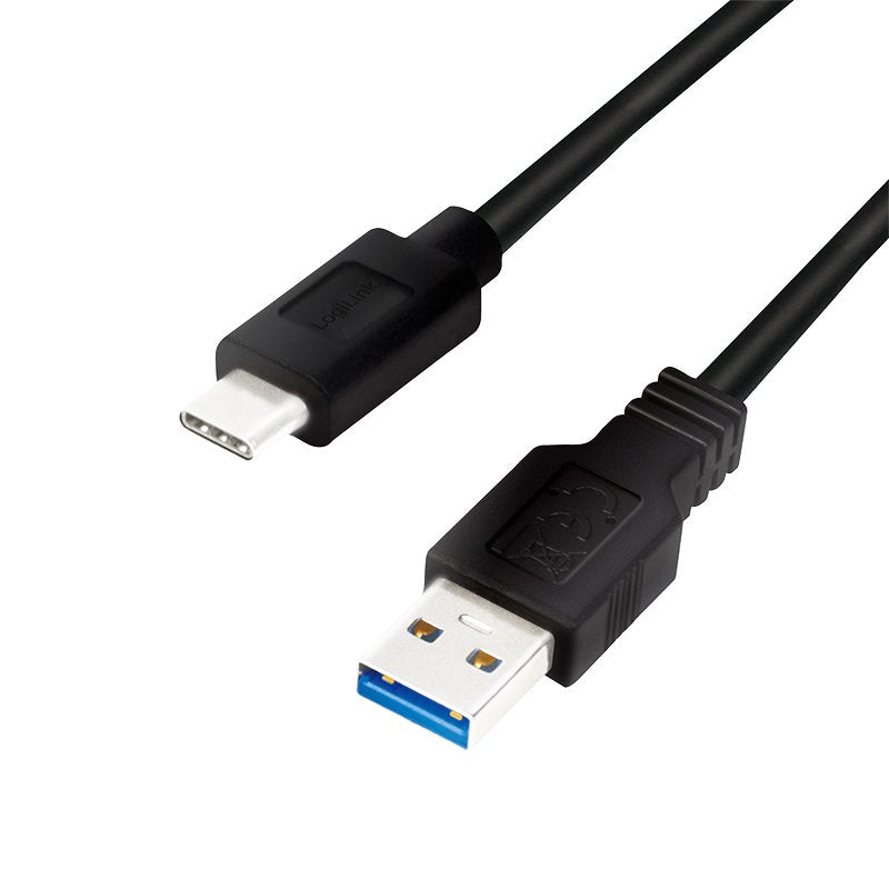 Logilink CU0168 USB Cable 3.2 GEN1X1, USB-A - USB-C 1M Black