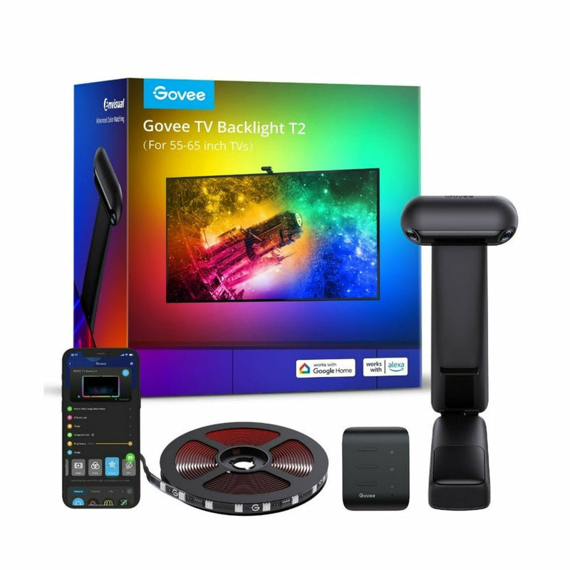 Govee H605C Envisual TV Backlight T2 Tasma LED Dla TV 55-65 Cali, Rgbic, Wi-Fi + Bluetooth
