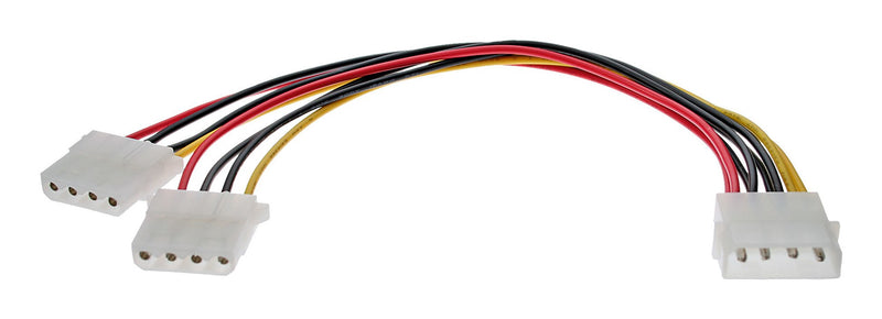 Inline Cable And Power Internal 1X Molex 4 Pines a 2X Molex 4 Pines 0,2M