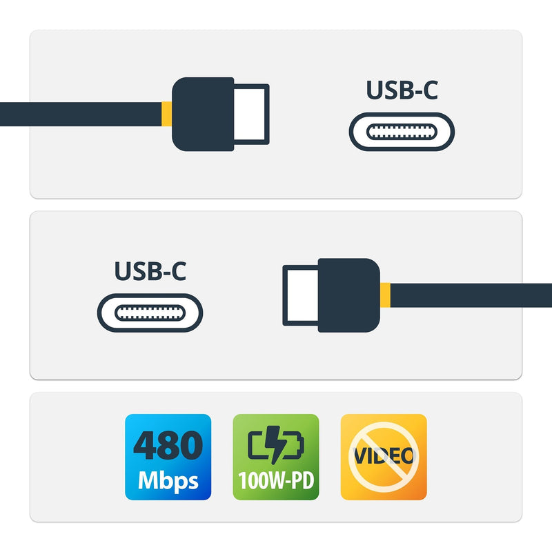 StarTech Cable 2M USB-C Pd 5A White Certified
