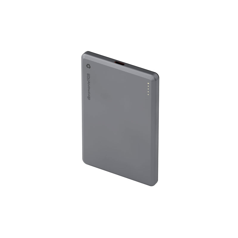 DBRAMANTE1928 Charger Wireless Re-charge 5000MAH 20 Watts 3A (24 Pin Usb-c) Grey