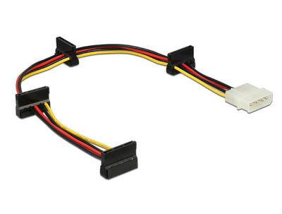 Delock Cable Molex 4PIN - 4X SATA 15 Pin M/H 0.40M — image 1