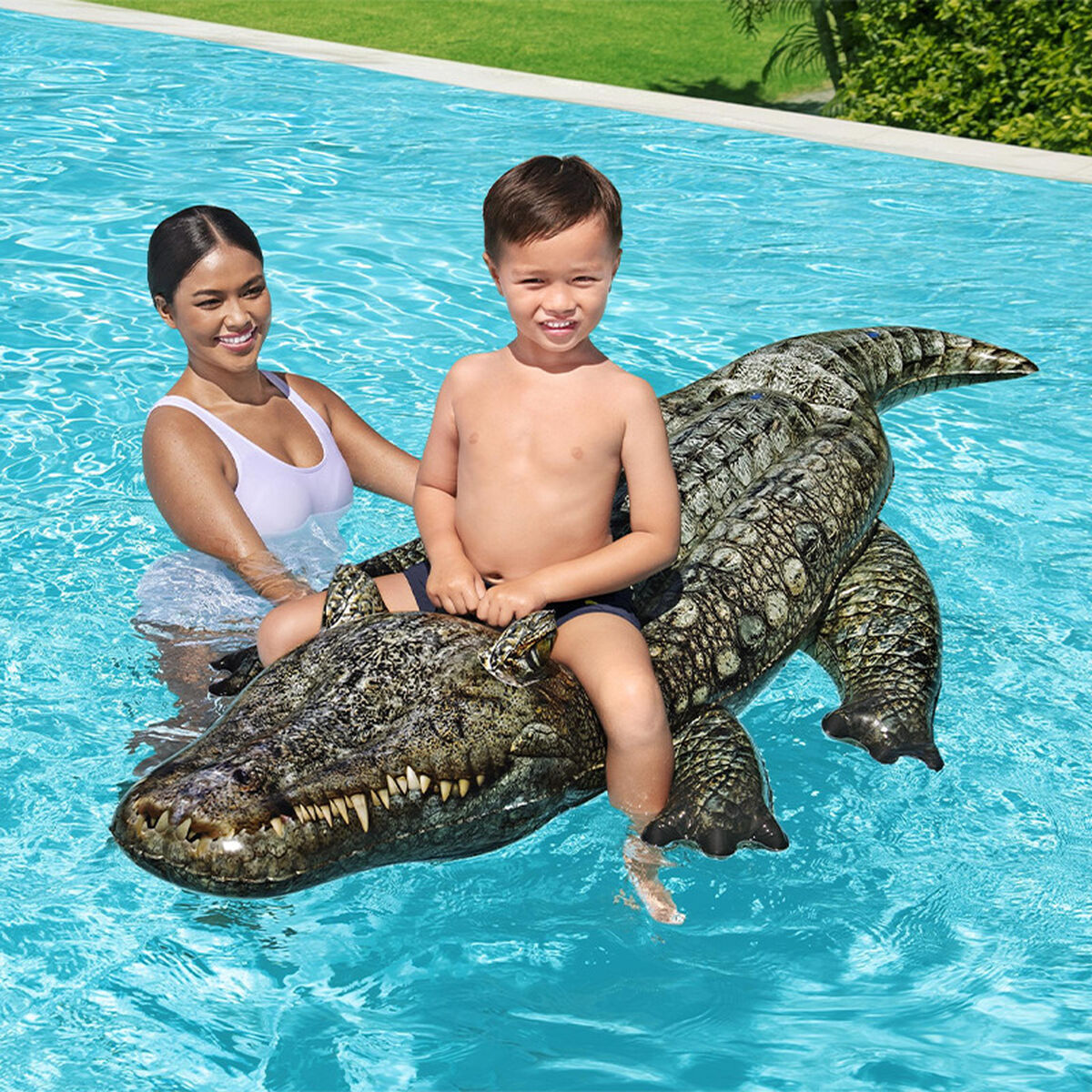 Inflatable pool figure Bestway Crocodile 193 x 94 cm 78 x 184 x 38 cm