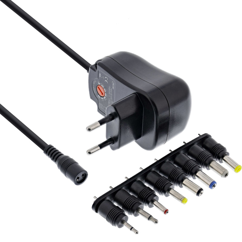 Inline Charger Universal 12W, 110-240V a 3-12V, Max. 1200MA