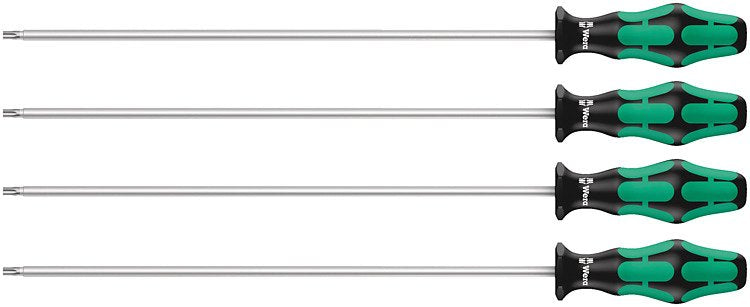 Wera 367/4TORX Hf Kraftformplus Screwdriver Set, HOLDINGF.,300MM