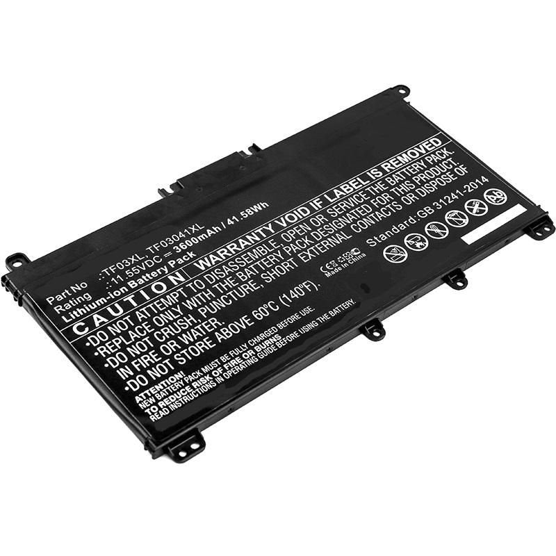 Coreparts Battery Laptop 11.55V 3600MAH 42WH HP Pavilion 14-BF, Pavilion 14-BF040WM, Pavilion 14-BK, Pavilion