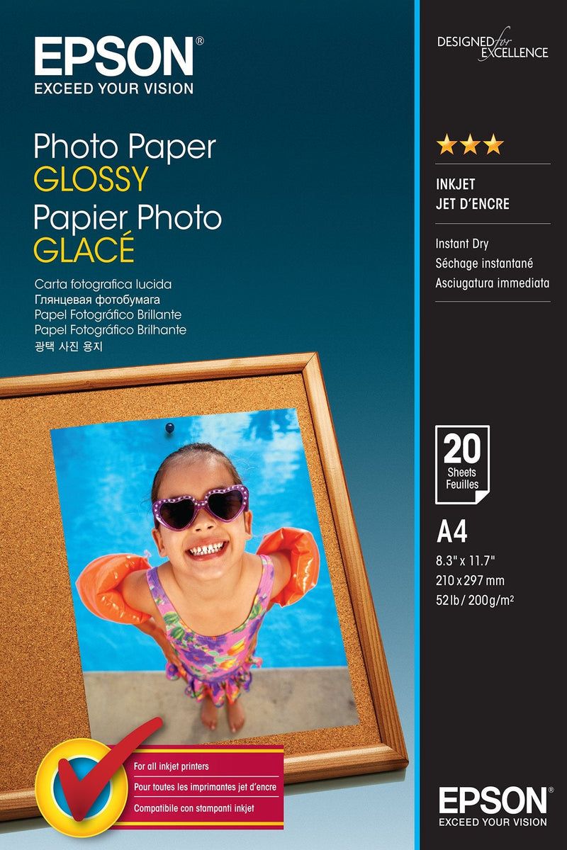 Epson Paper Foto S042539 Glossy A4 20 Hojas 200 Gramos