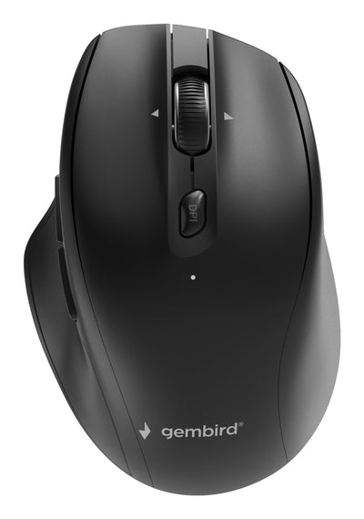 Gembird Dual-mode 6-BUTTON Wireless Mouse 2.4G + Bt Black — image 1