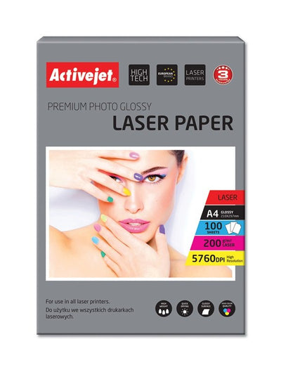 Activejet Paper Fotográfico A4 Glossy 100 Pcs. AP4-200G100L — image 1