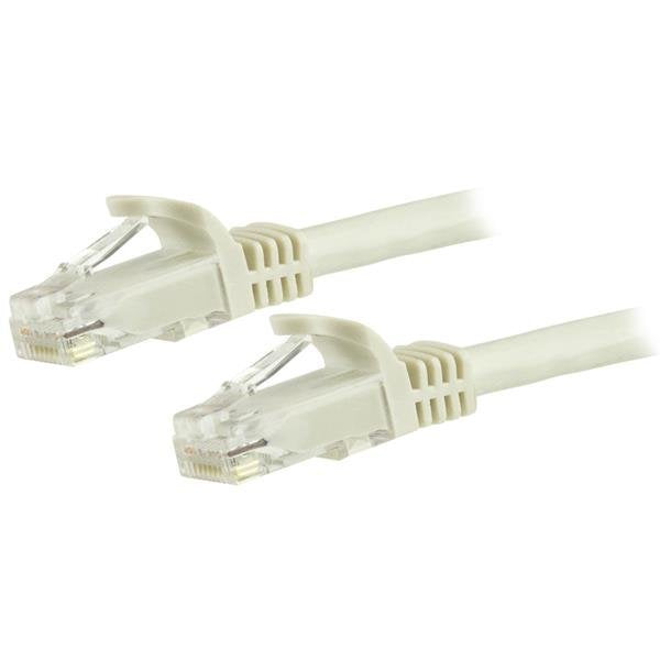 7.5M CAT.6 Cable White Cabl Snagless - 24 Awg Copper Wire