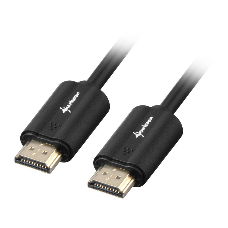 Sharkoon HDMI/HDMI 4K, 1M HDMI Cable HDMI Type a Standard Black