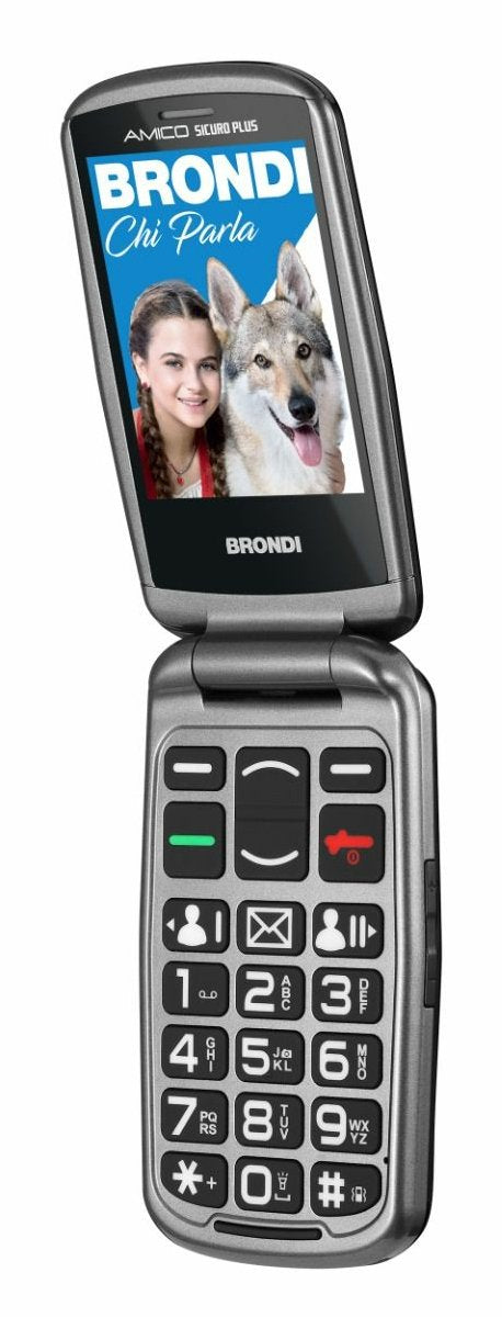 Mobile Phone Amico Sicuro Plus Black Metal