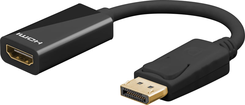 Goobay Adapter DisplayPort 1.2 - HDMI 10CM Black 67881