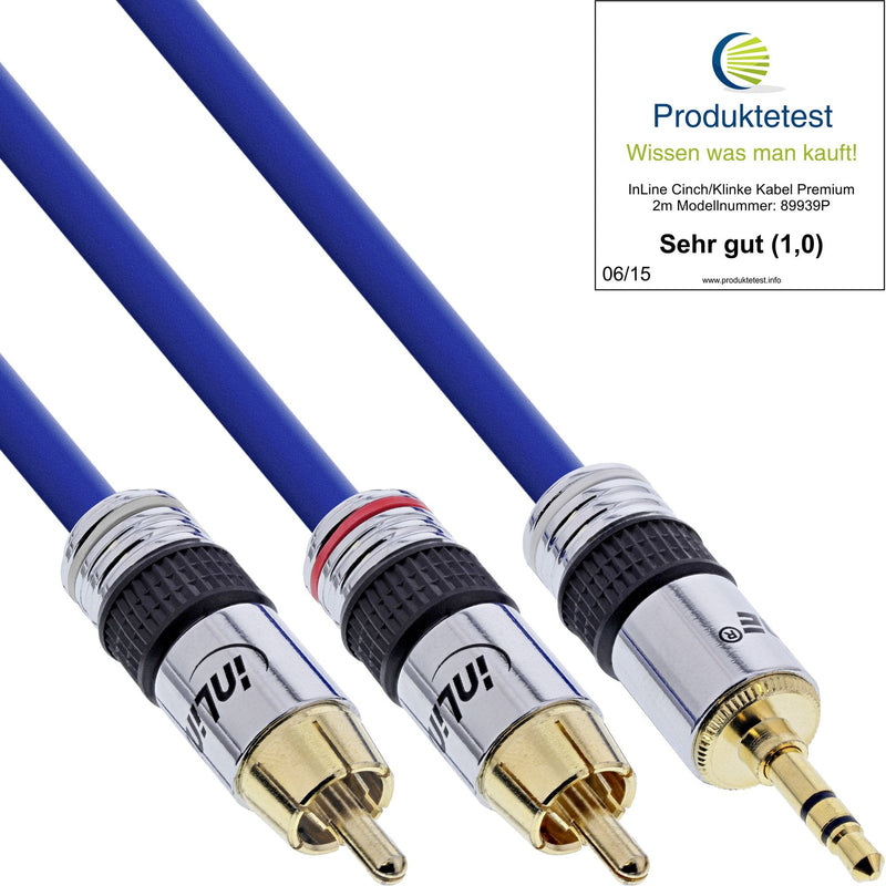 Inline Cable Audio Premium 2X Rca Male a Male 3,5MM 5M
